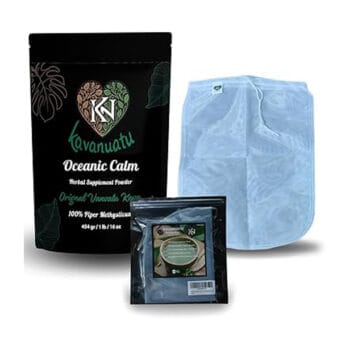 Kava Powder and Strainer